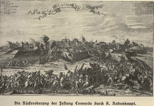 Die Rückeroberung der Festung Coevorden durch R. Rabenhaupt.