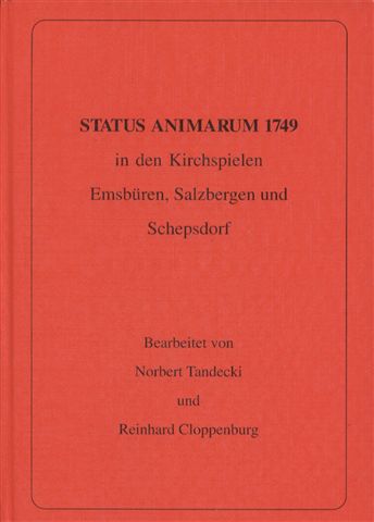 STATUS ANIMARUM 1749
in den Kirchspielen
Emsbüren, Salzbergen und Schepsdorf

update: 08.01.2004